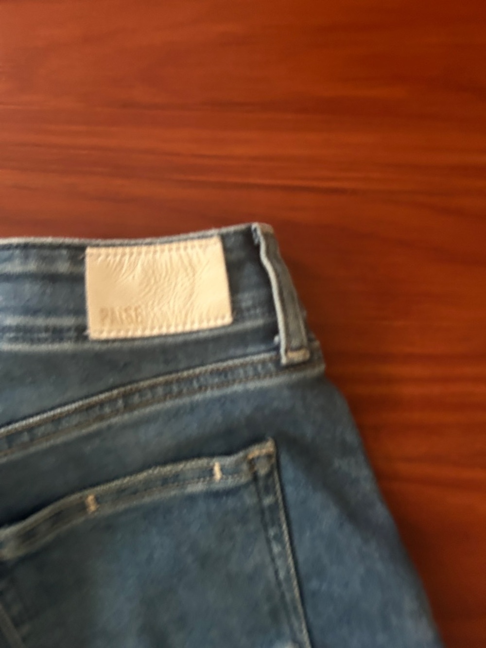 PAIGE Wide-Leg High-Rise Jeans — Dark Blue Denim - Picture 7 of 7